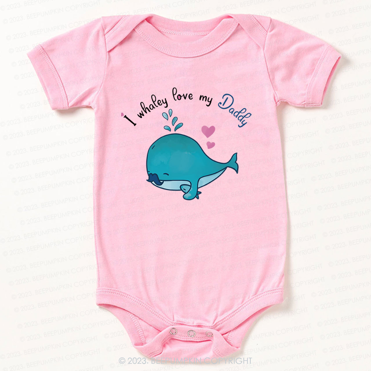 I whalely love my daddy Bodysuit For Baby 