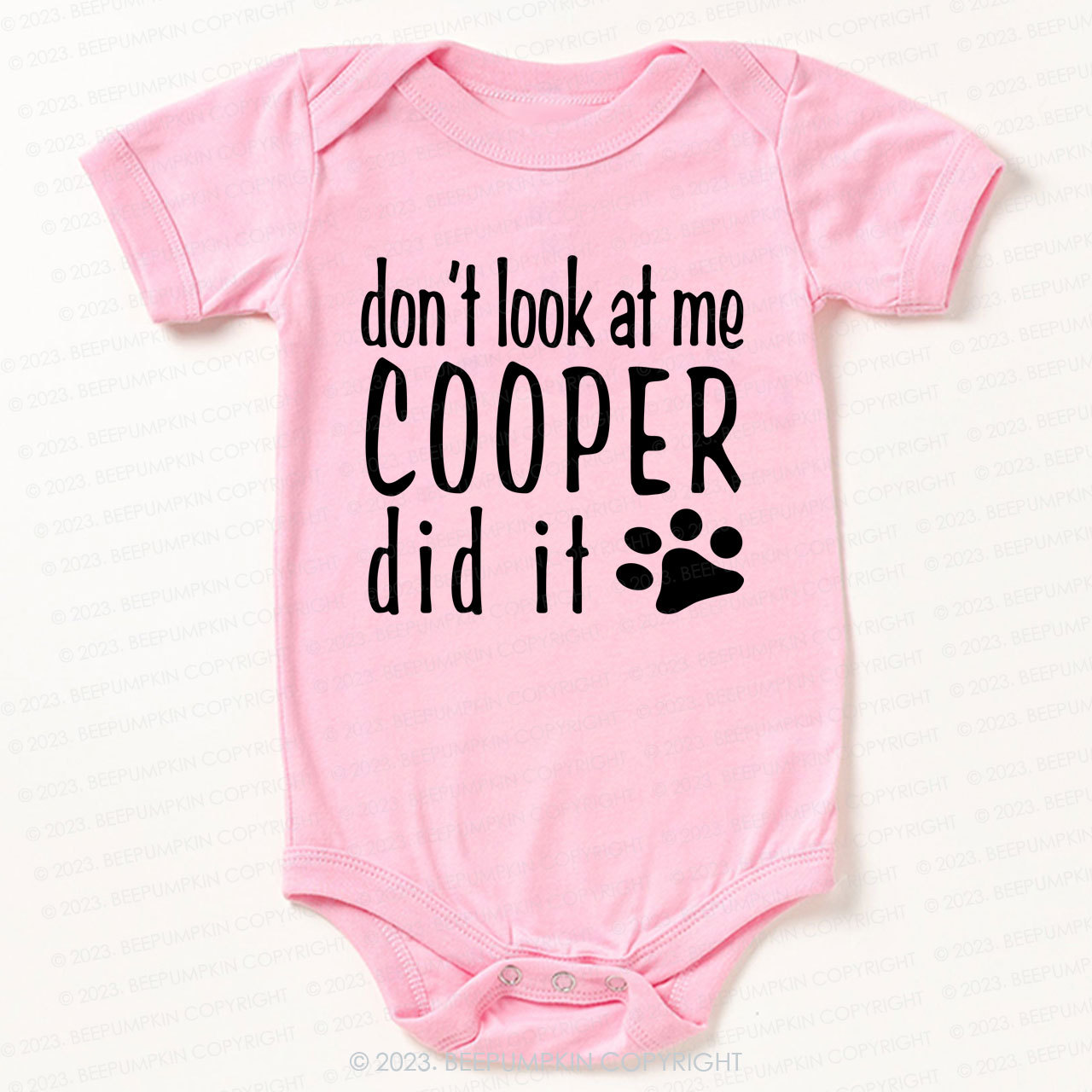 Personalized Don’t Look At Me Baby Bodysuit For Baby 