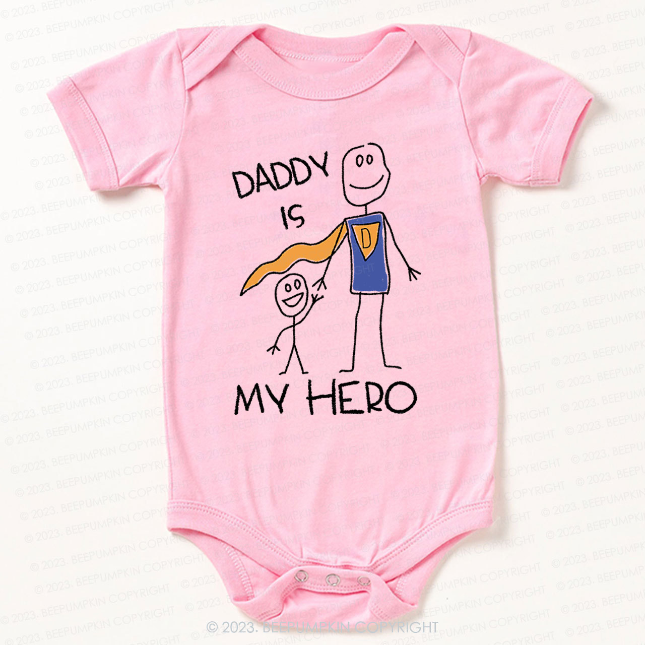 Daddy Is My Hero Bodysuit For Baby 
