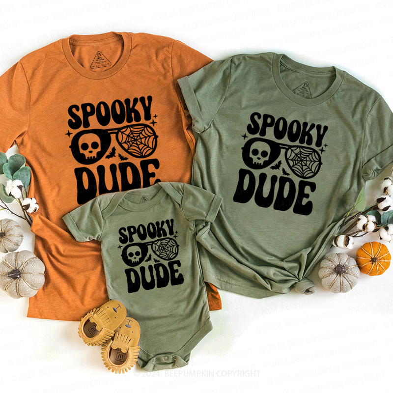 Spooky Dude Halloween Family Matching Shirts