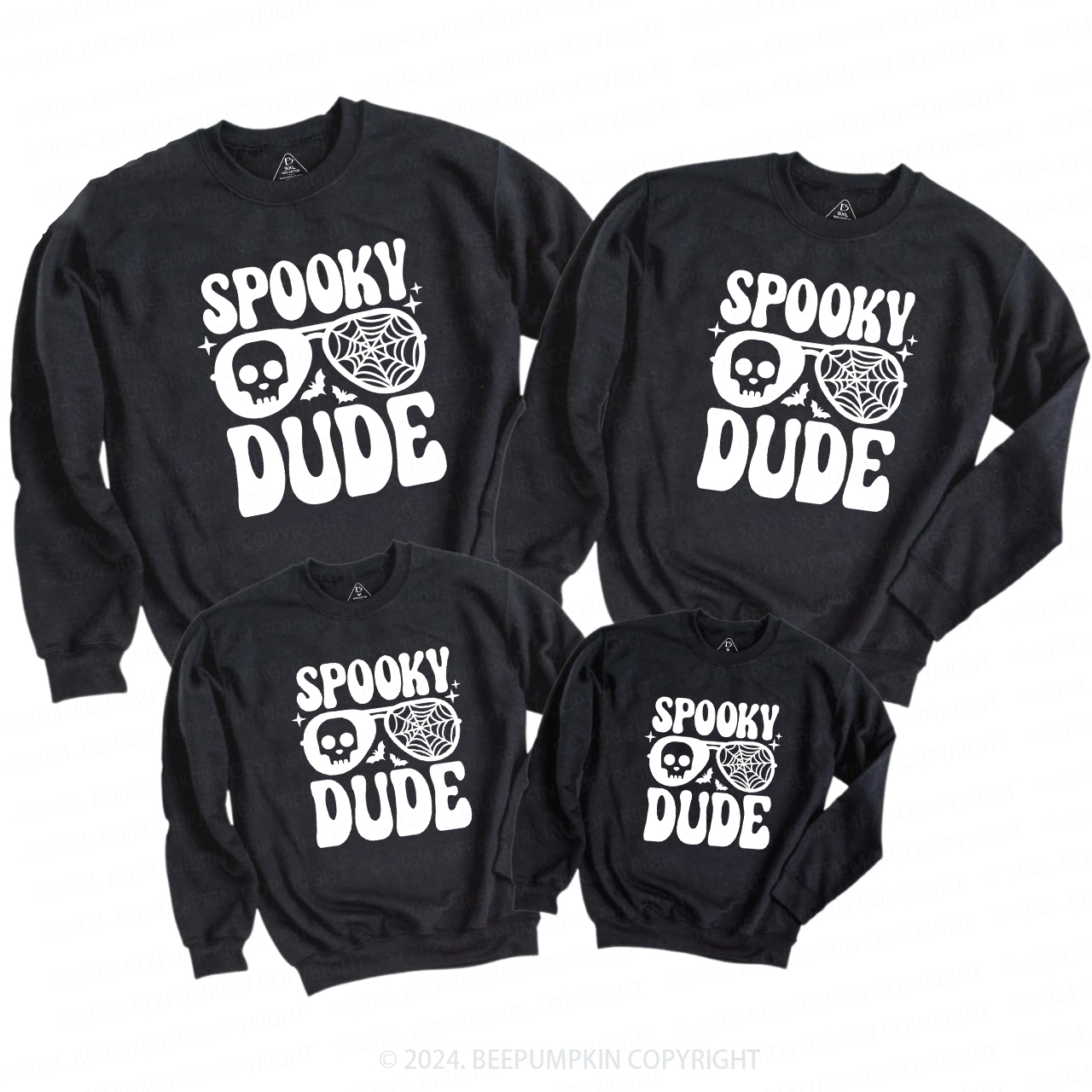 Spooky Dude Halloween Family Matching Sweatshirt