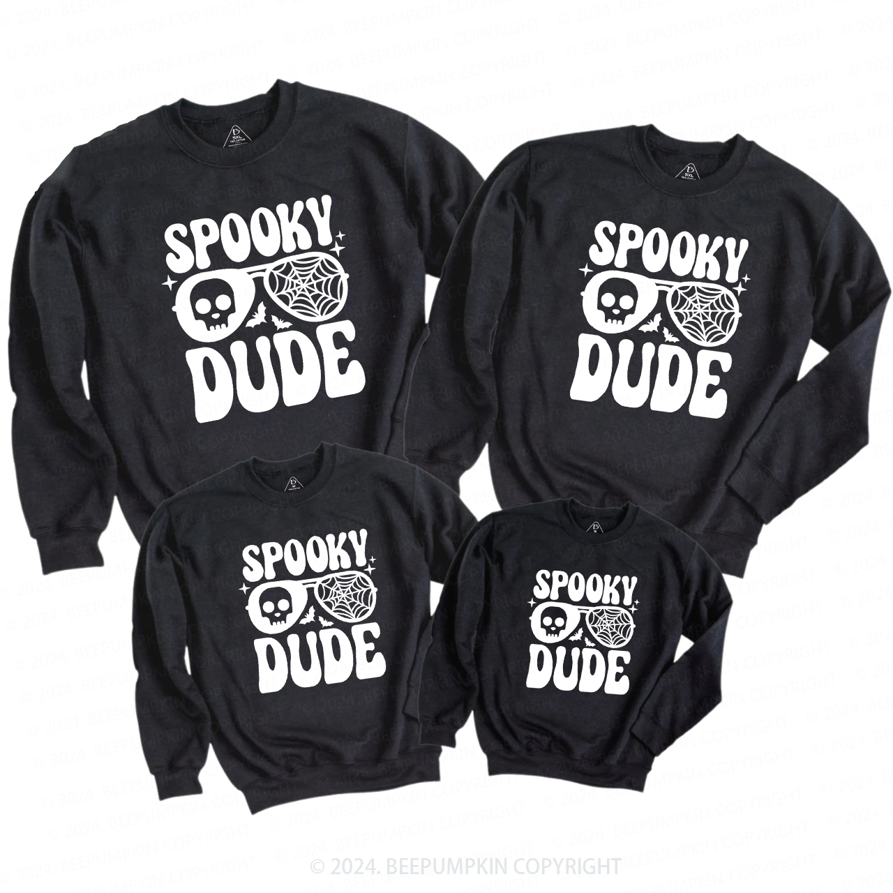 Spooky Dude Halloween Family Matching Sweatshirt