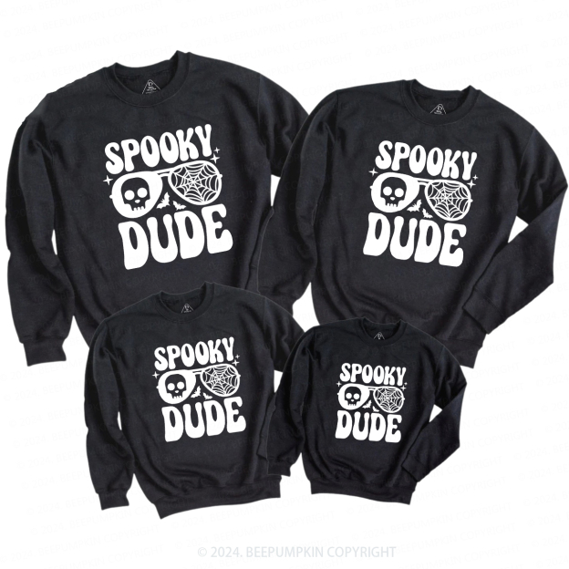 Spooky Dude Halloween Family Matching Sweatshirt