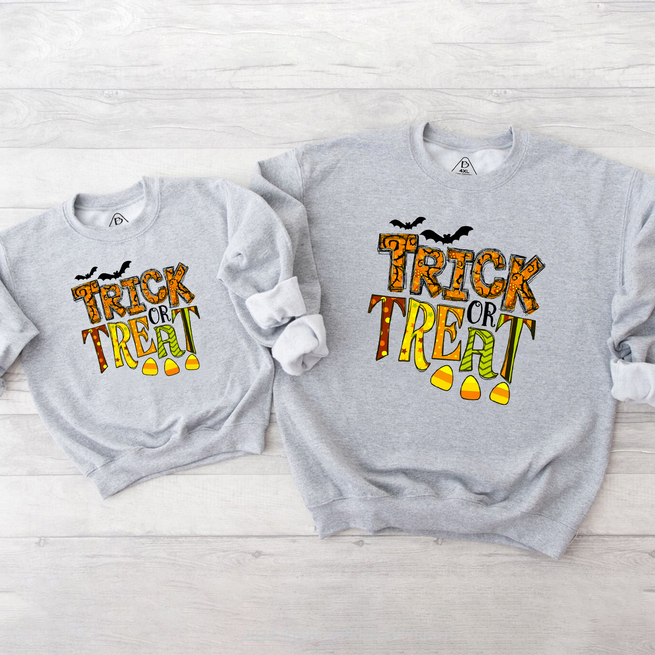 Trick Or Treat Funny Halloween Family Matching Sweatshirt