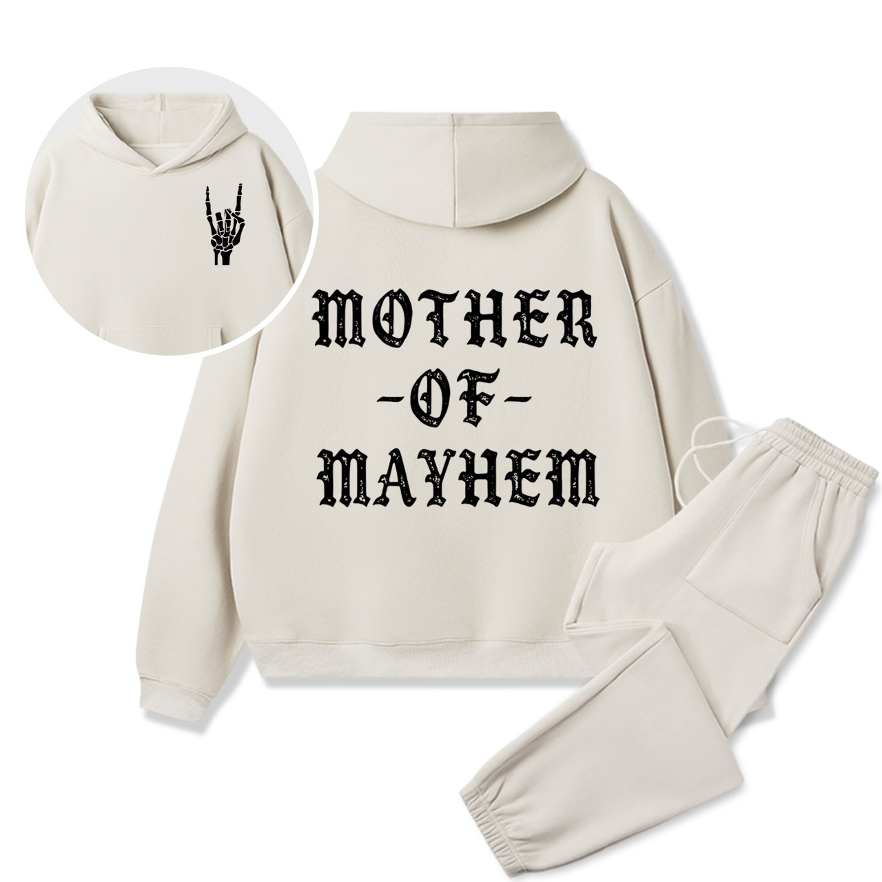 Personalized Mother Of Mayhem Family Matching Hoodie Set