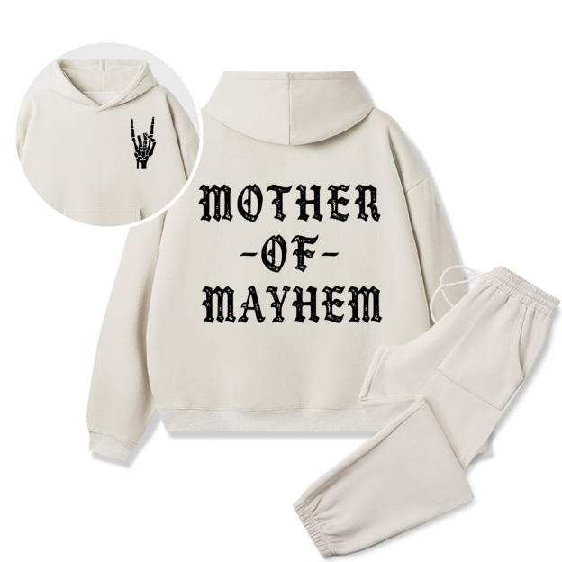 Personalized Mother Of Mayhem Family Matching Hoodie Set