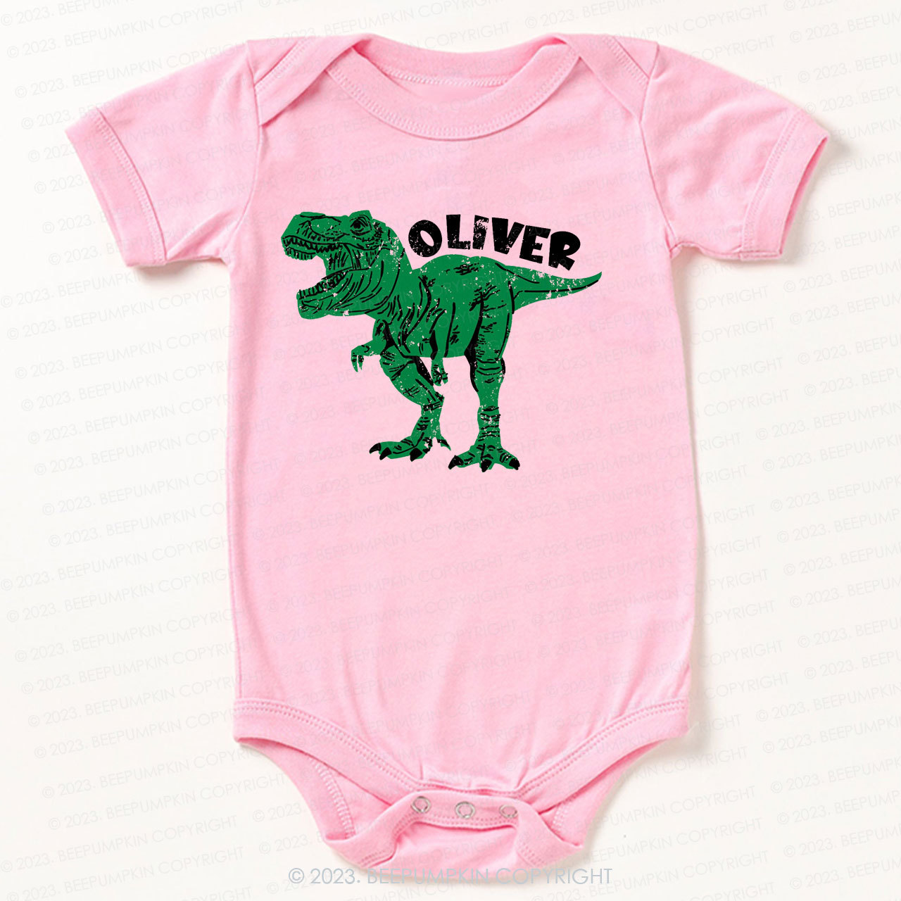 Personalized Dinosaur Bodysuit For Baby