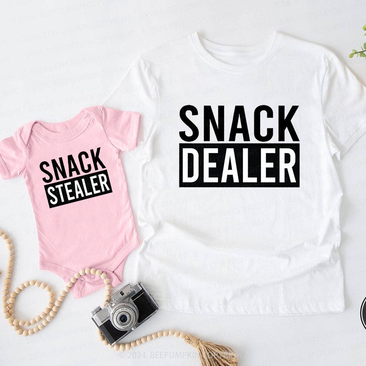 Snack Dealer Snack Stealer Daddy And Me Matching Shirt