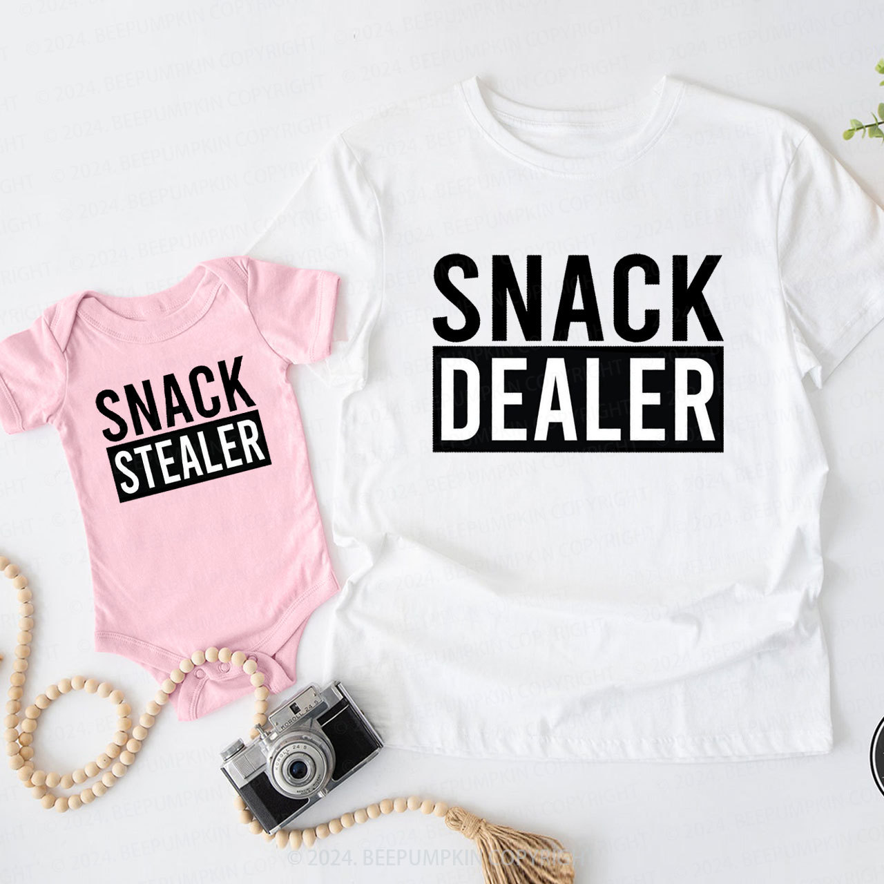 Snack Dealer Snack Stealer Daddy And Me Matching Shirt
