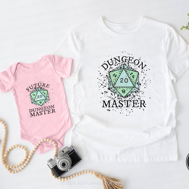 Dungeon And Dragons Daddy And Me Matching Shirt