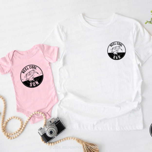 Reel Cool Dad Daddy And Me Matching Shirt