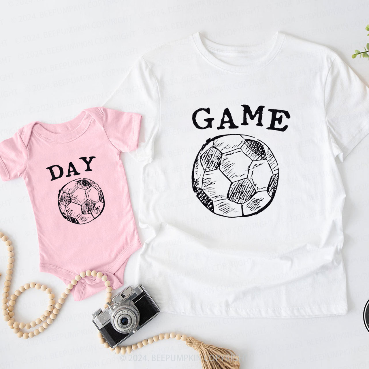 Soccer Game Day Daddy And Me Matching Shirt