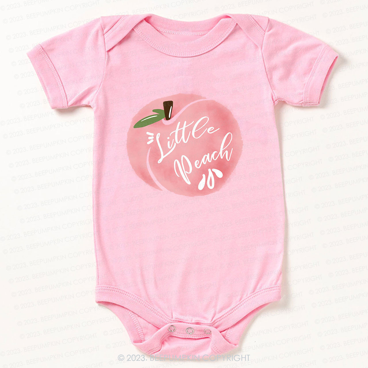 Baby  Peach Bodysuit For Baby 