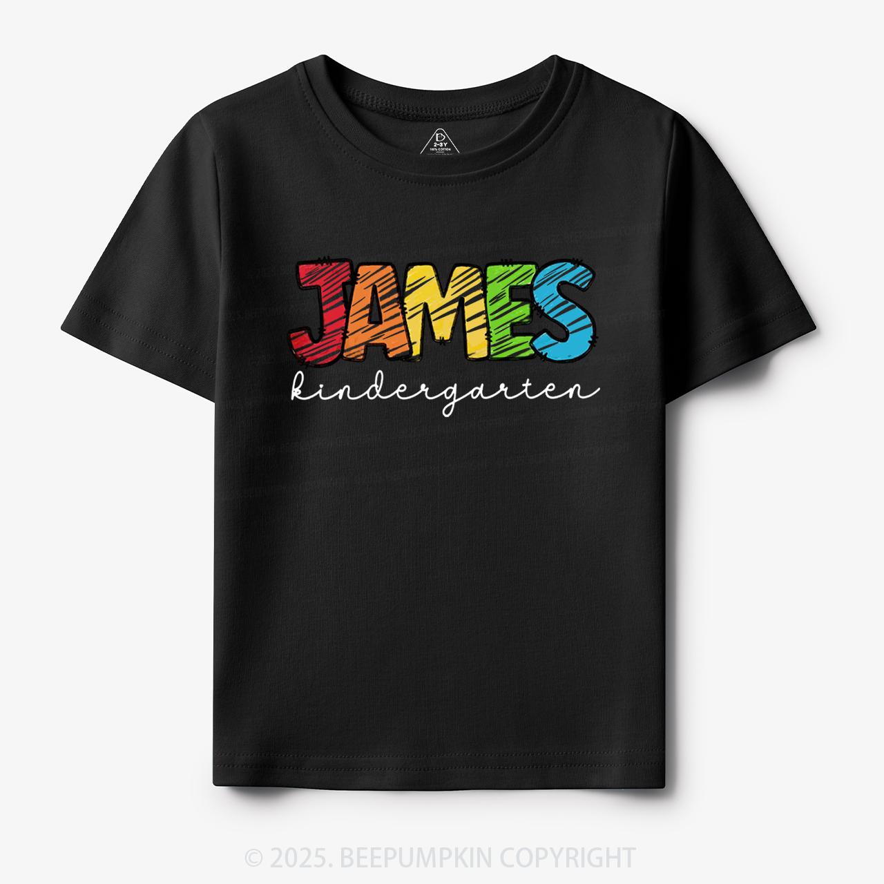 Personalized Rainbow Alphabet Name Toddler&Kid's Tees Beepumpkin