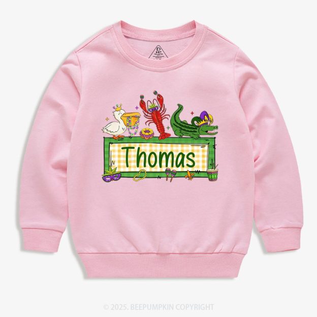 Personalized Tiny Parade Nameset Kid's Sweatshirt