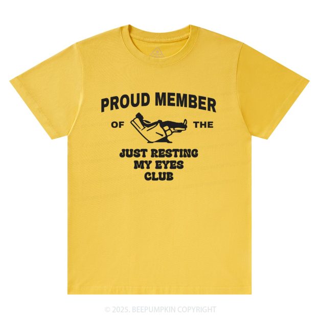 Just Resting My Eyes Dad T-shirt