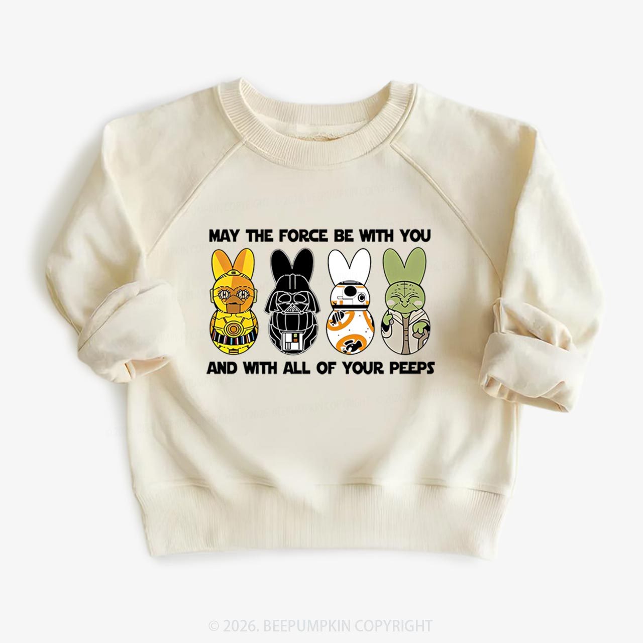 Bunny Ears Happy Easter Kid's Sweatshirt