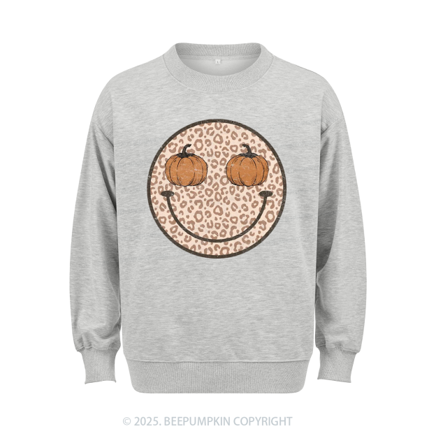 Pumpkin Smiley Face Sweatshirt Beepumpkin