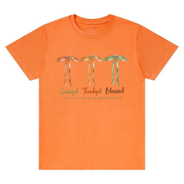 Grateful Thankful Blessed T-Shirts Beepumpkin