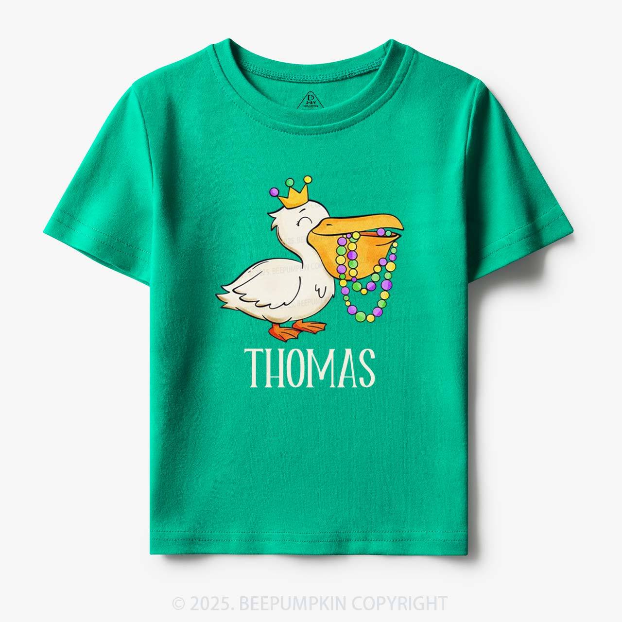 Personalized Louisiana Pelican Toddler&Kid's Tees Beepumpkin