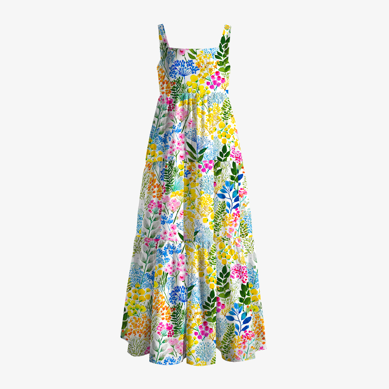 Tropical BloomAll-Over Print Women’s Voile Cami Dress