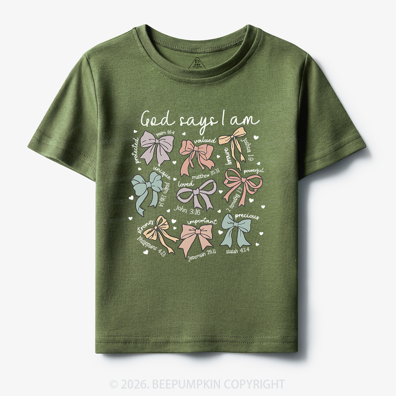 Jesus Gifts God Says I Am Girl Toddler&Kid's Tees