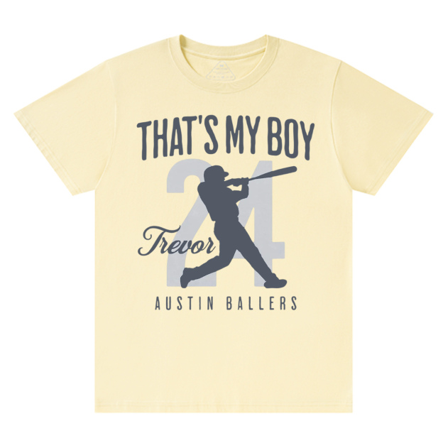 Personalized That's My Boy Baseball T-Shirts Beepumpkin