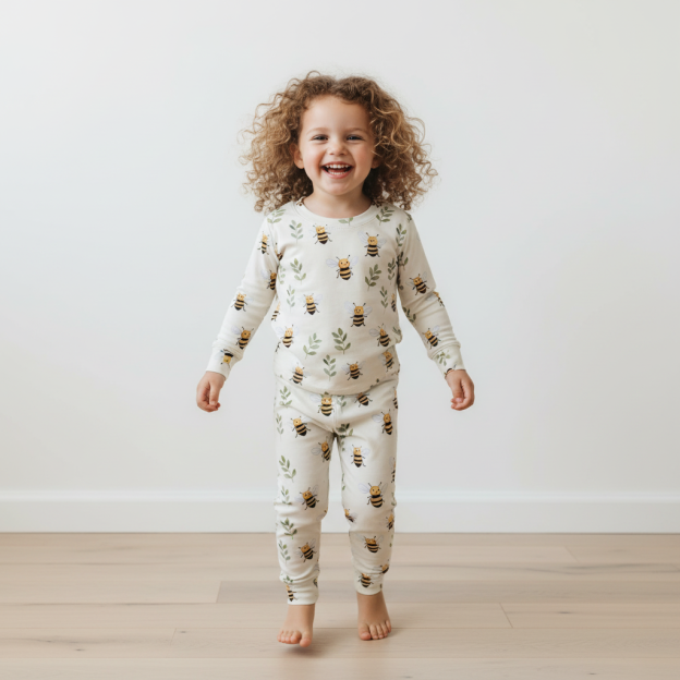 Honeybee Two-Piece Pajama Set For Kids