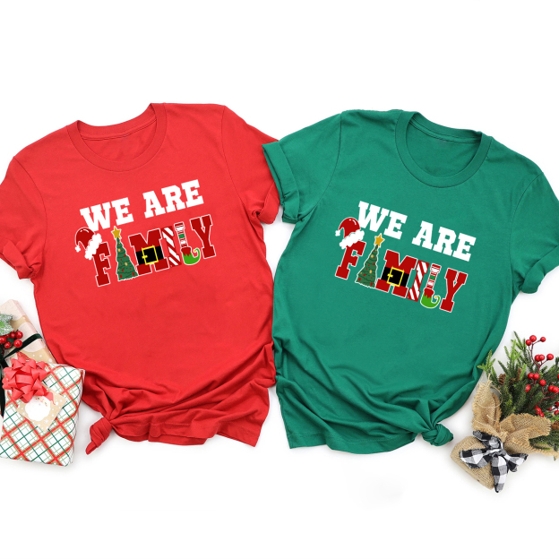 We Are Family Christmas Family Matching Shirt