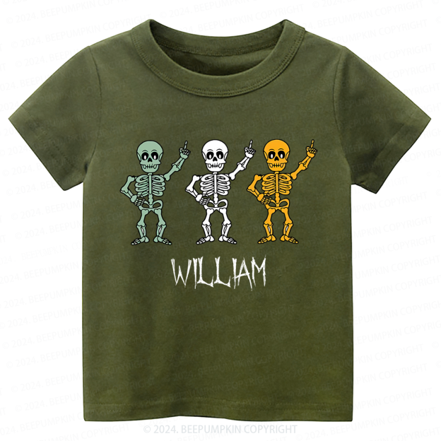 Personalized Halloween Skeleton Shirts
