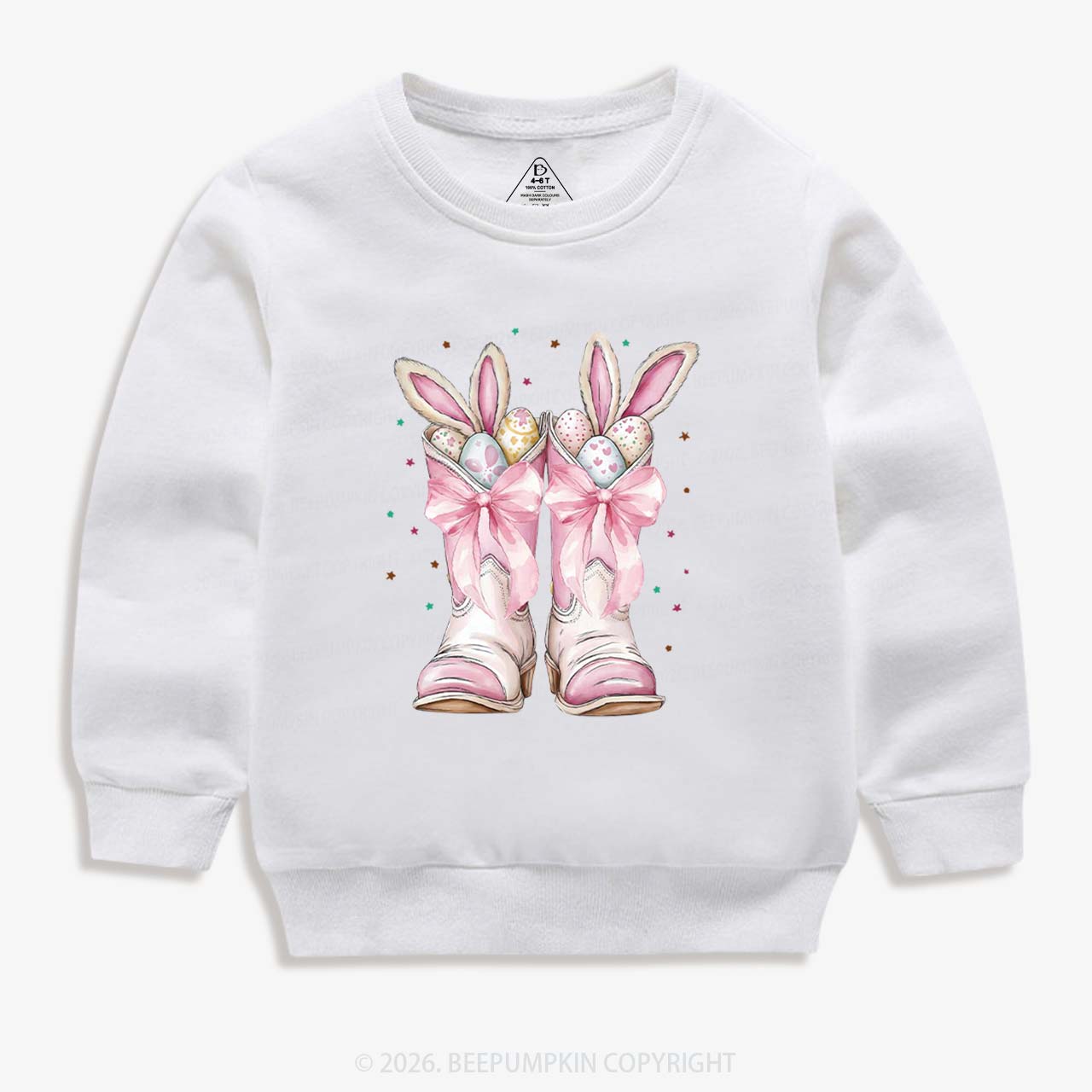 Howdy Easter Bunny Kid's Sweatshirt