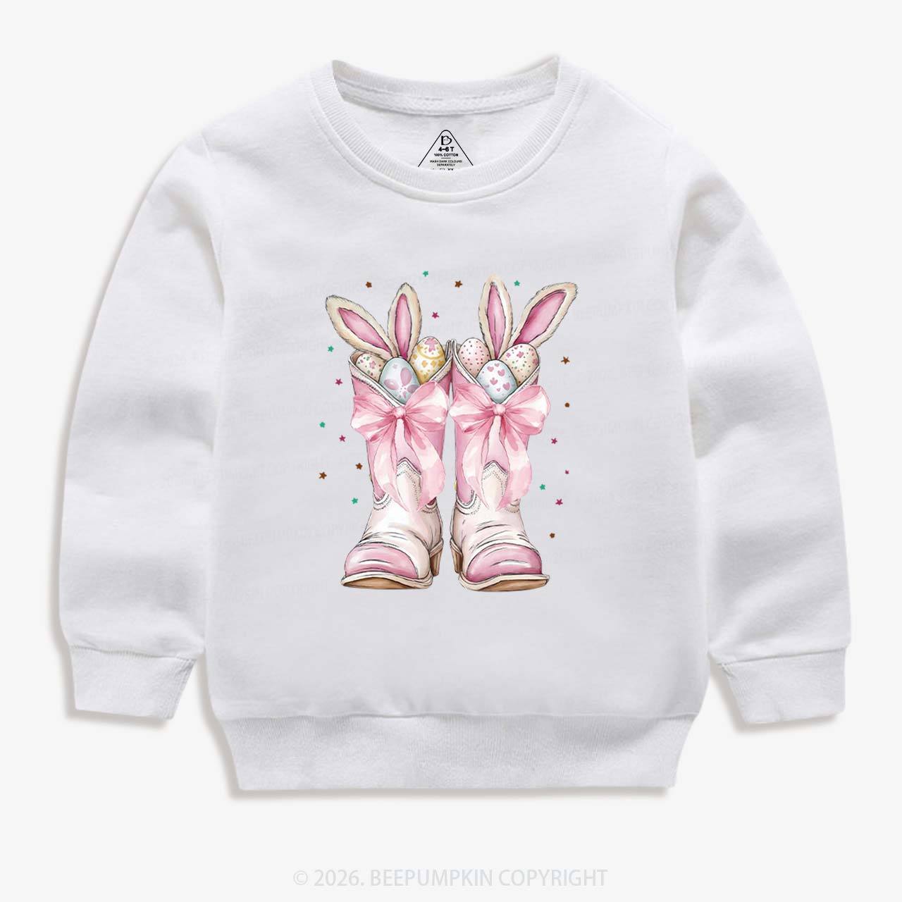 Howdy Easter Bunny Kid's Sweatshirt