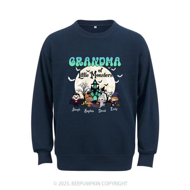 Personalized Grandma Halloween Sweatshirt Beepumpkin