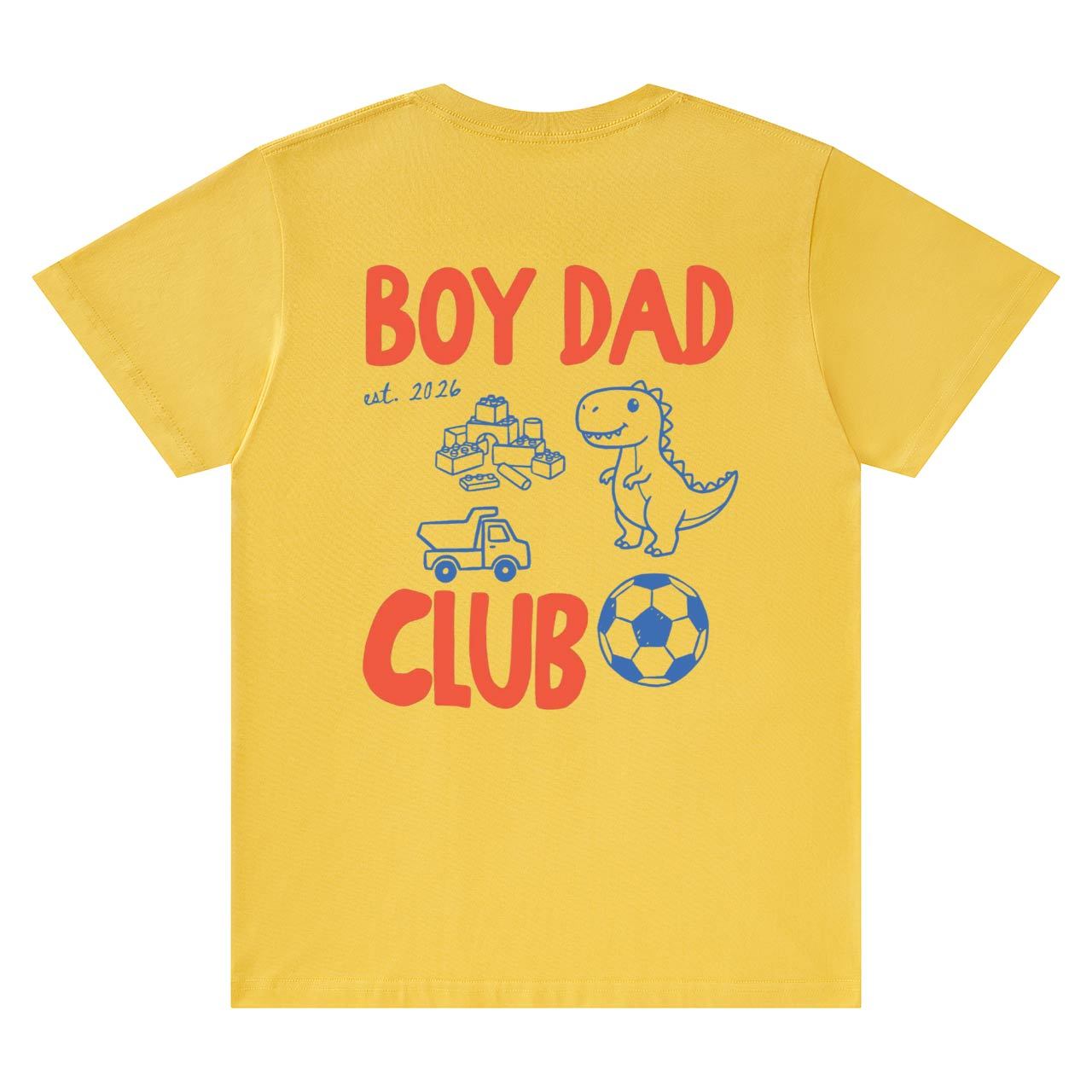 Personalized Boy Dad Club Fathers Day T-Shirts-Back Design