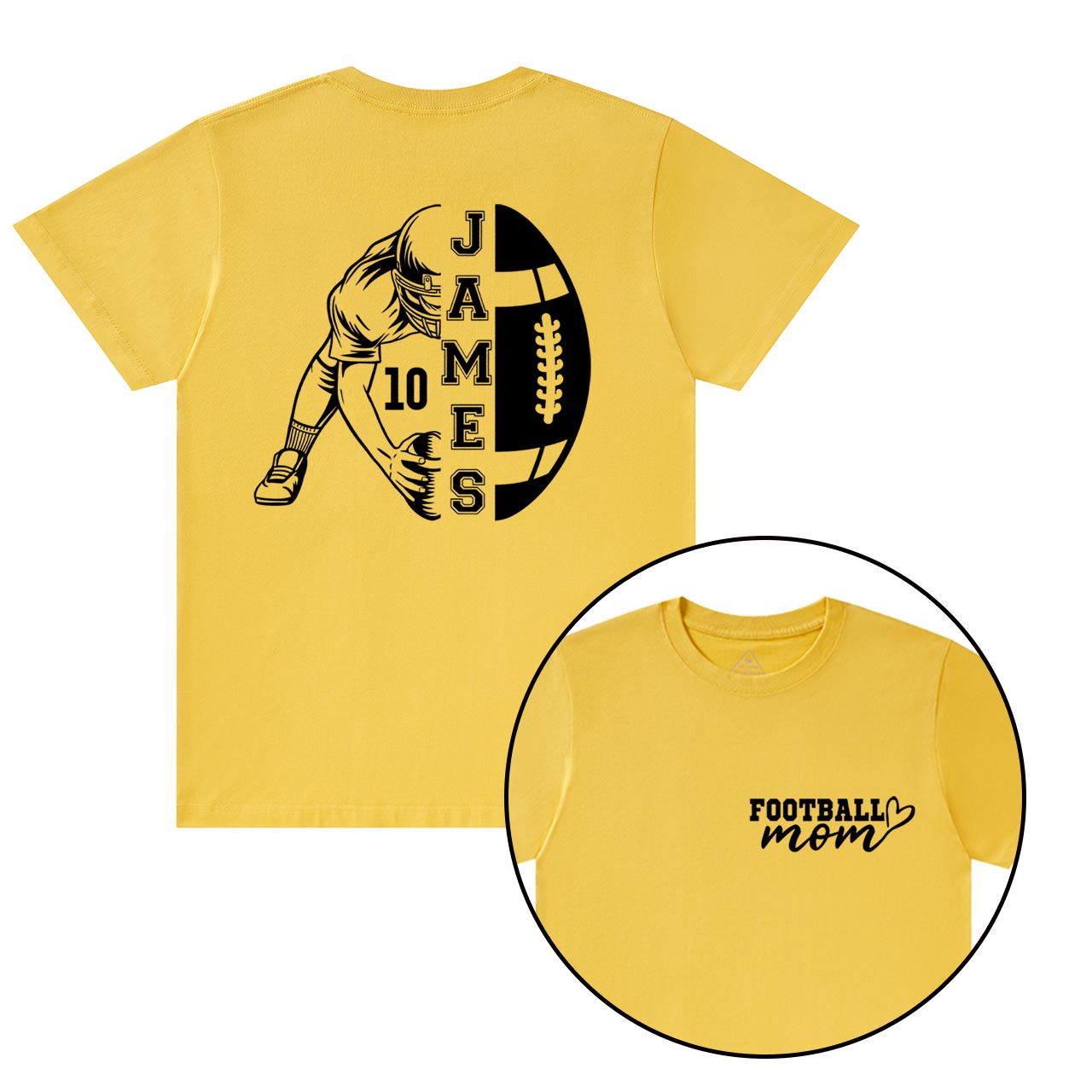 Personalized Cheer Gameday Mama T-Shirts Beepumpkin