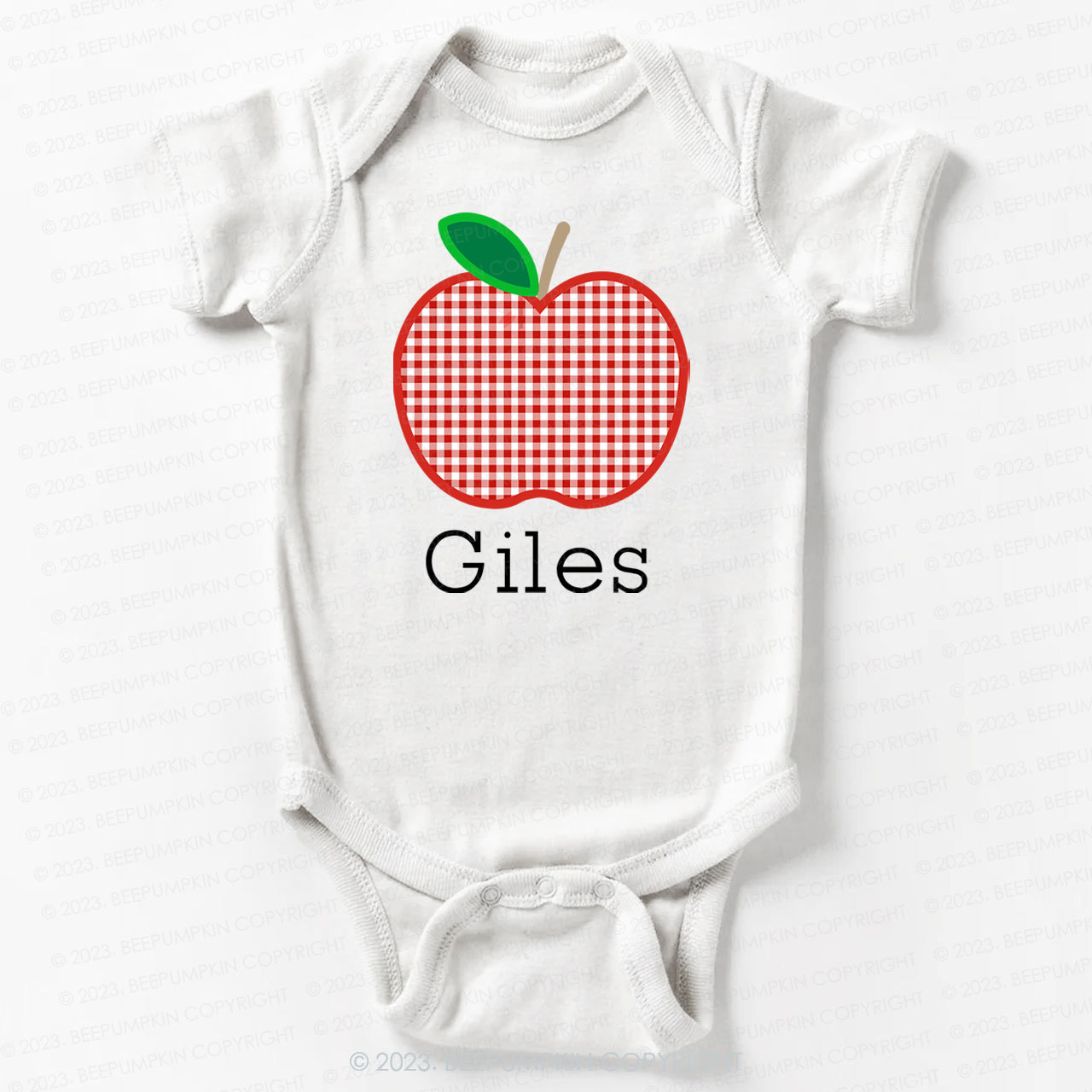 Personalized Apple Bodysuit For Baby 