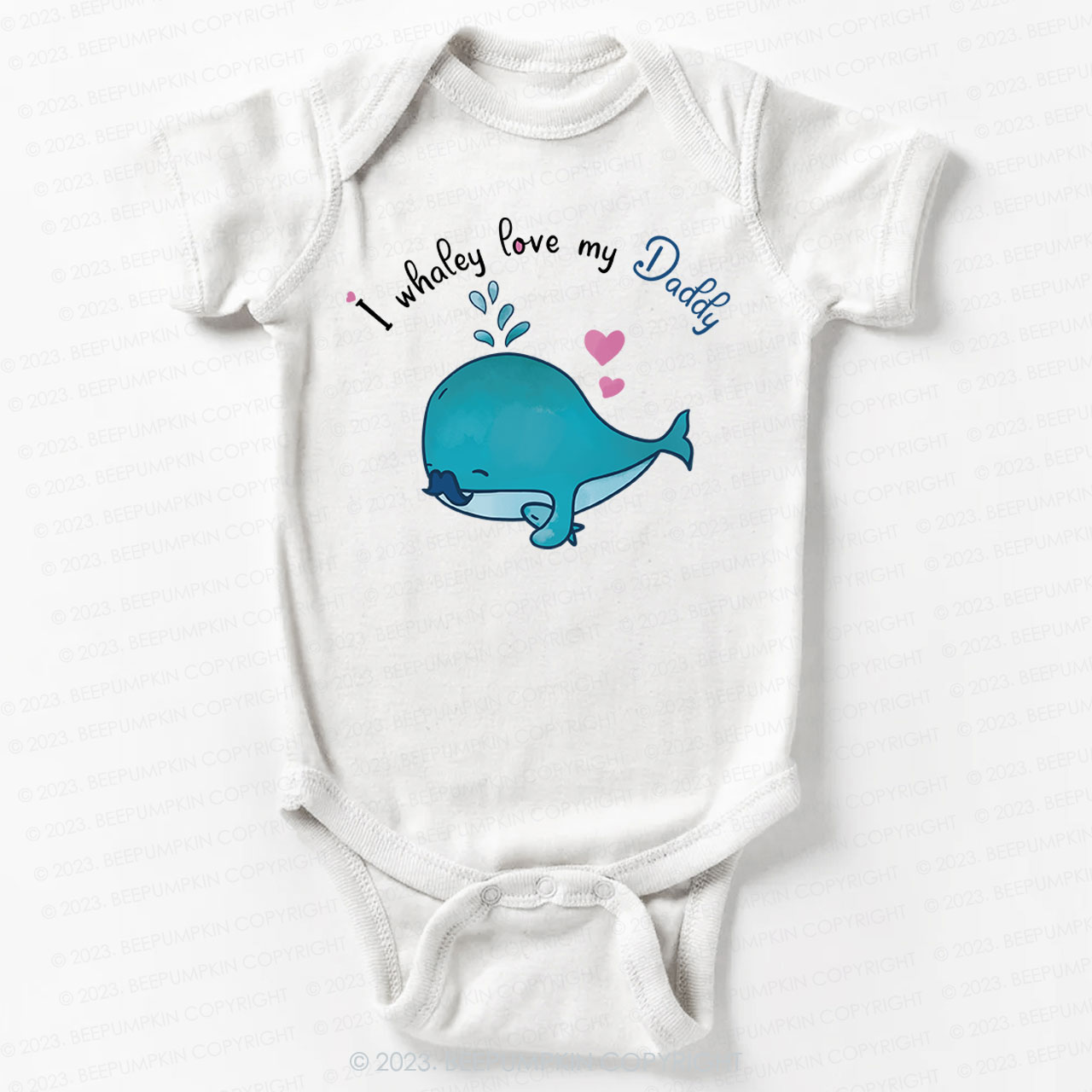 I whalely love my daddy Bodysuit For Baby 