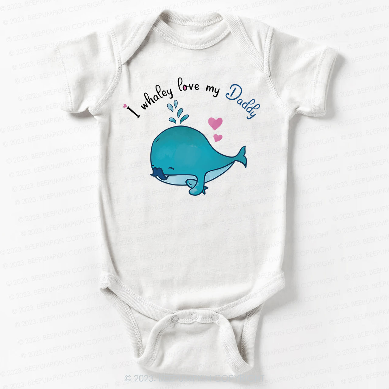 I whalely love my daddy Bodysuit For Baby 