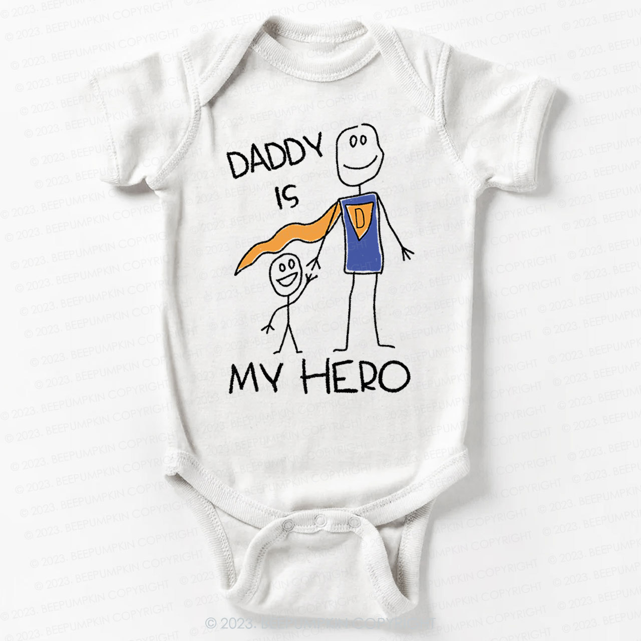 Daddy Is My Hero Bodysuit For Baby 