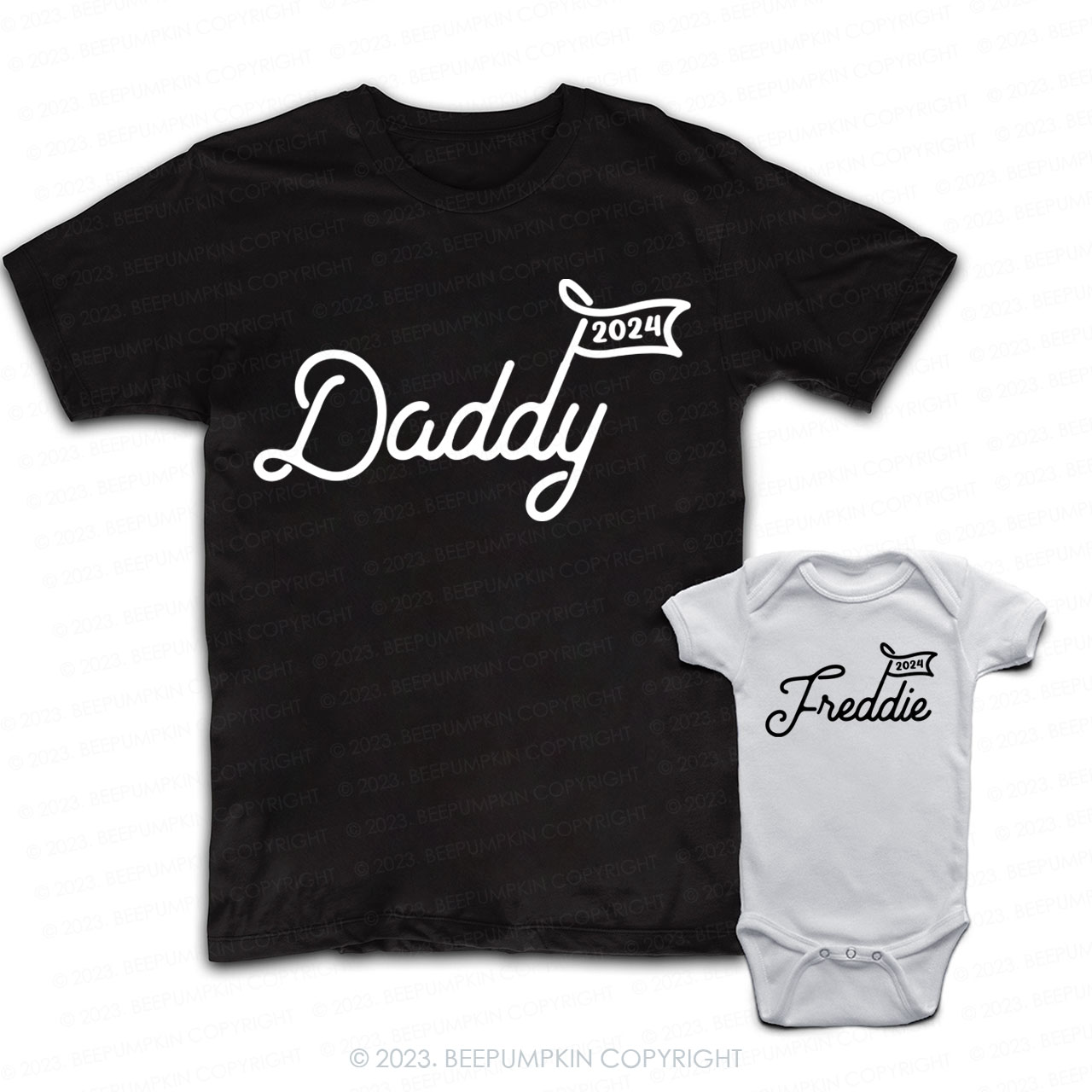 Personalized Daddy And Me Matching T-Shirts