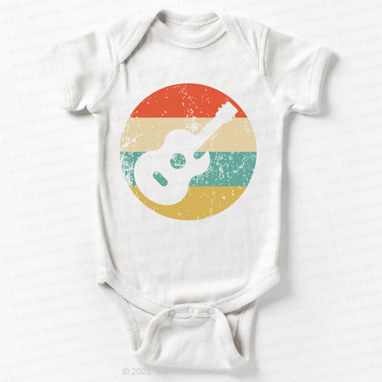 Retro Guitar Icon Bodysuit For Baby