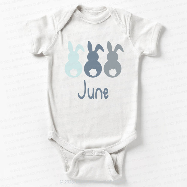 Three Rabbits Bodysuit For Baby 