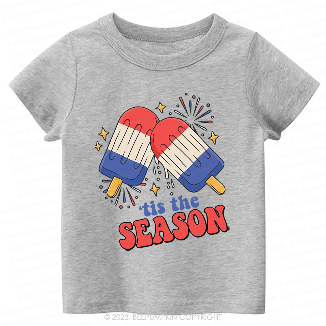Fireworks Ice Cream Independence Day Kids Shirts