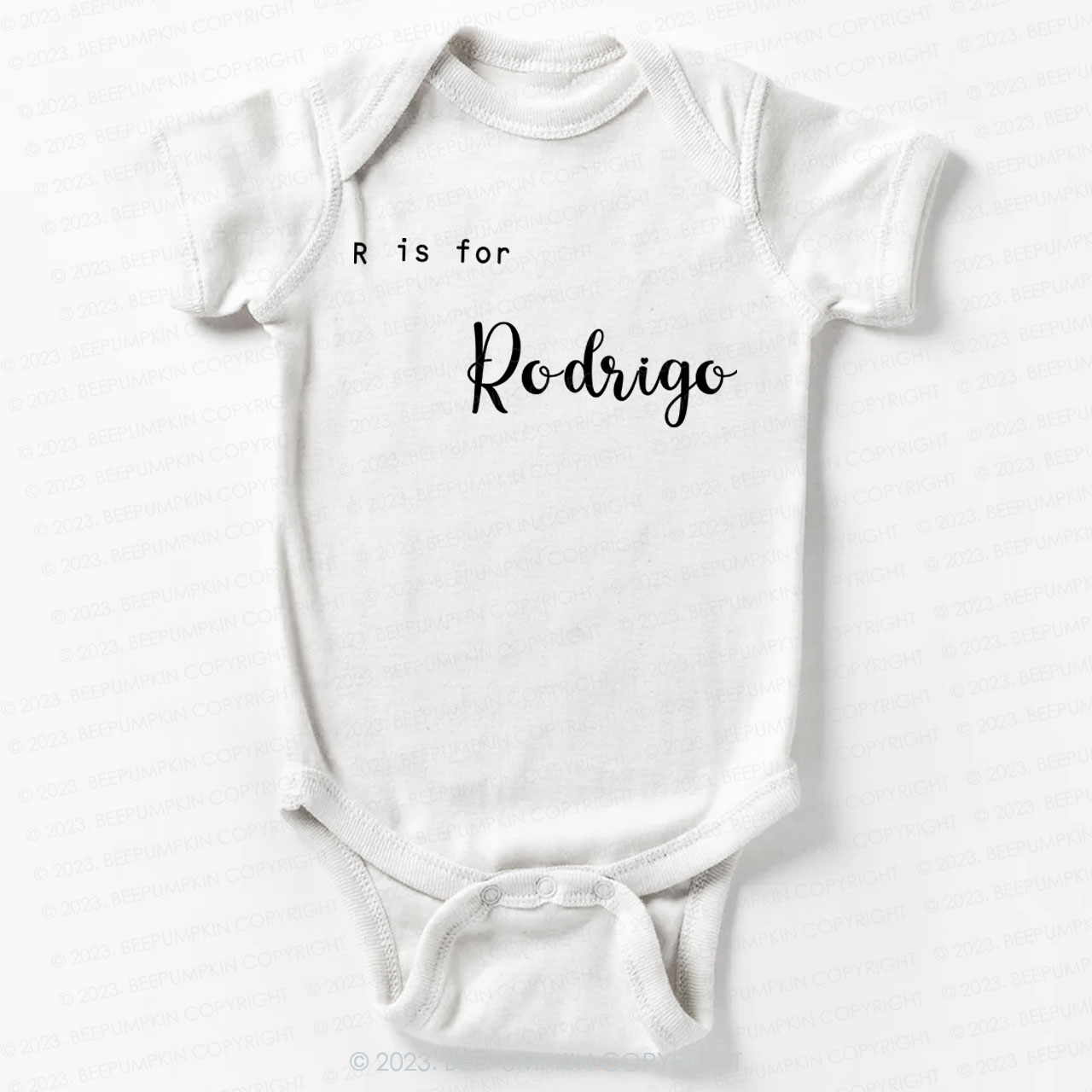 Personalized Letter Is For Bodysuit For Baby 