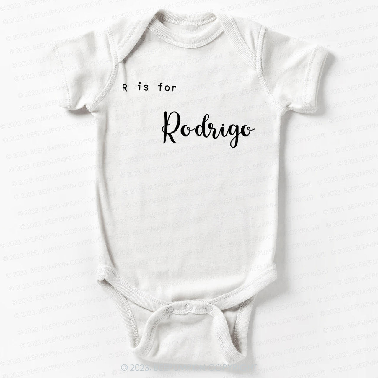 Personalized Letter Is For Bodysuit For Baby 