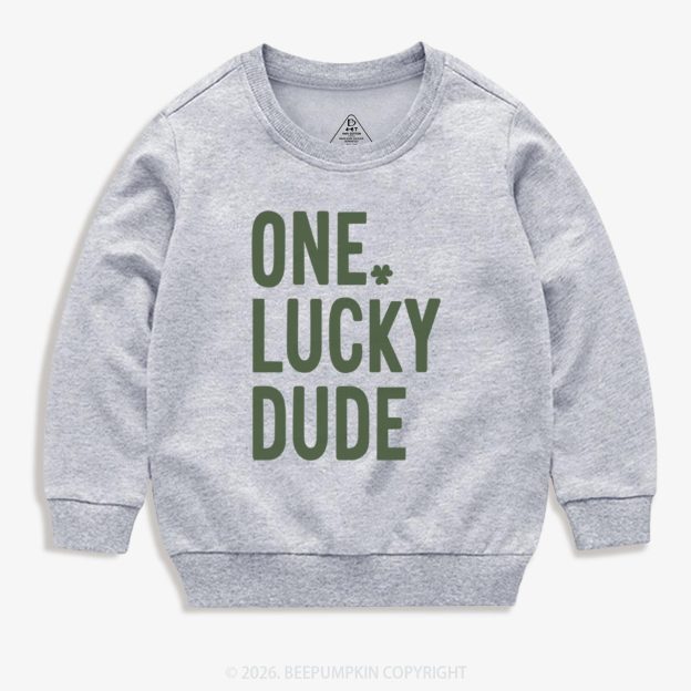 One Lucky Dude St. Patrick's Day Kid's Sweatshirt