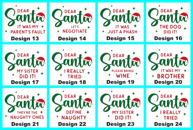 46 Quotes Dear Santa Christmas Family Matching Pajamas