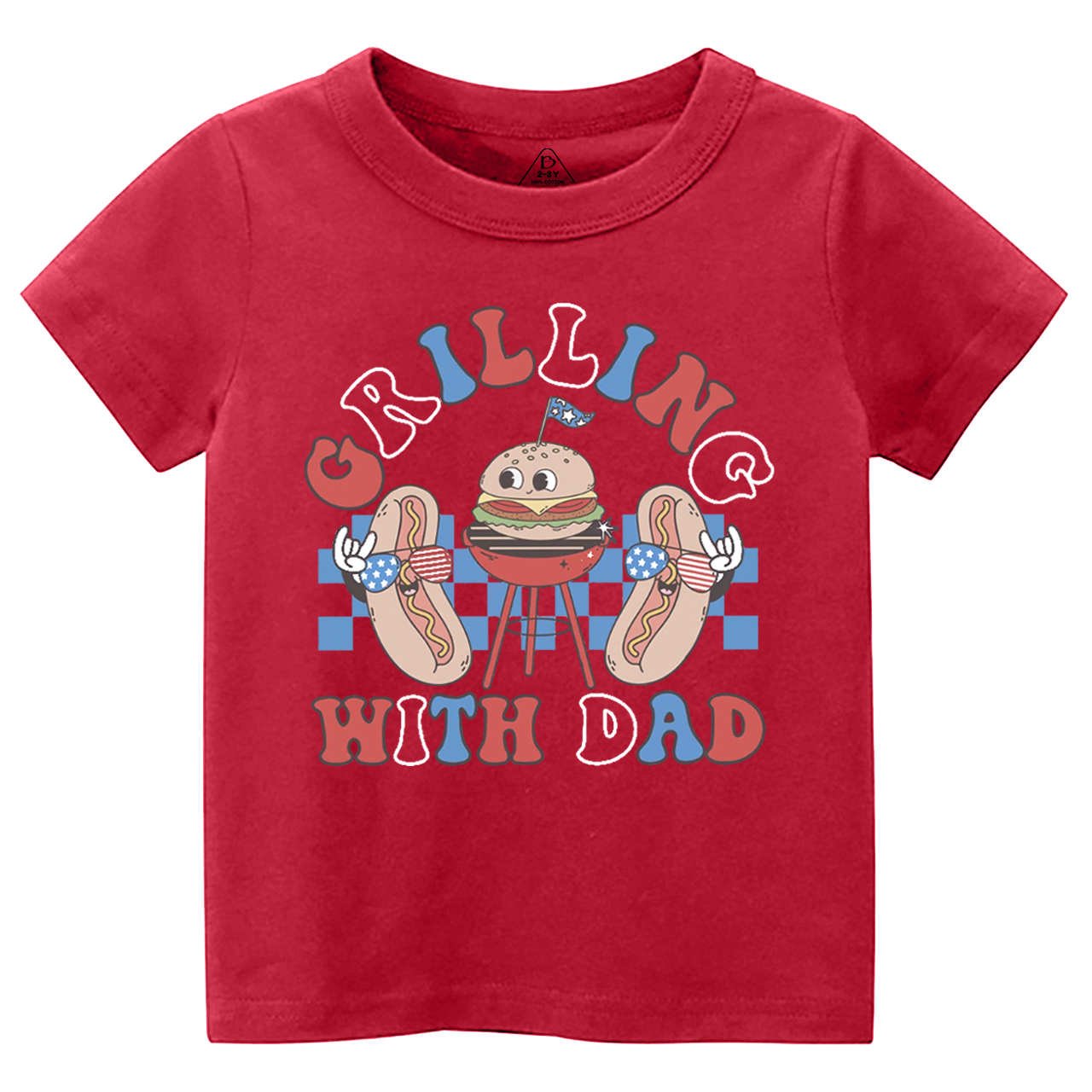 Grilling With Dad Toddler&Kid's Tees Beepumpkin 
