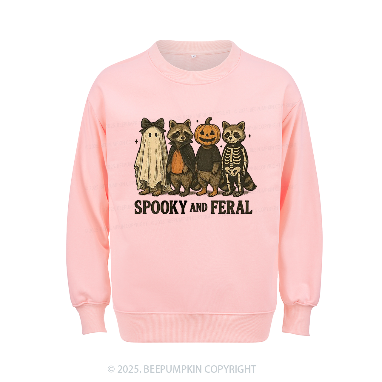 Spooky and Feral Raccoon Sweatshirt Beepumpkin