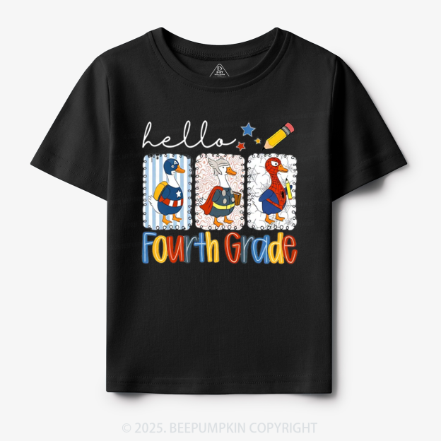 Personalized Hello School Toddler&Kid's Tees Beepumpkin